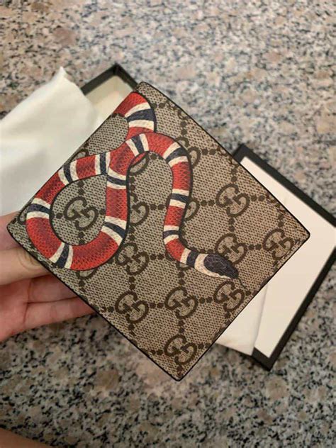 gucci kingsnake wallet fake|gucci kingsnake wallet used.